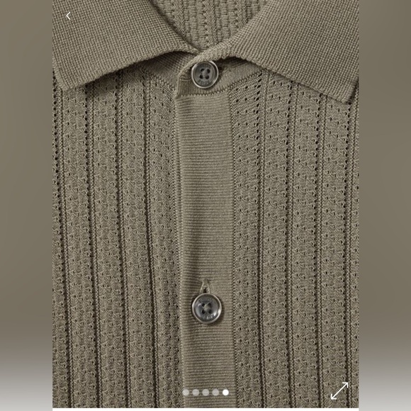 REISS MURRAY TEXTURED KNITTED SHIRT
COLOR: SAGE - Picture 2 of 3